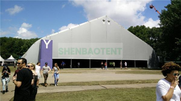 Coated Pvc Extruded Aluminium Alloy Structure Big Marquee Tent , Sports Event Tent Football Clubs
