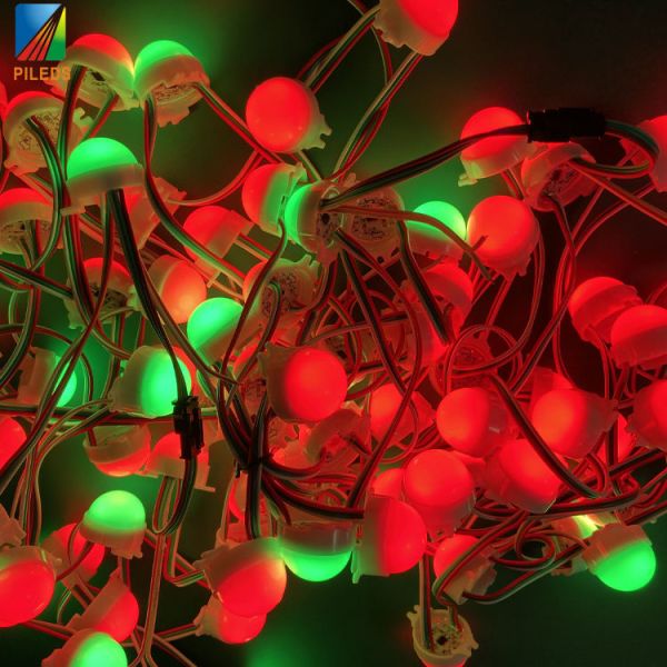 IP68 наружные светодиодные круглого шара Рождественские огни 30 мм 12 Вт Smd5050