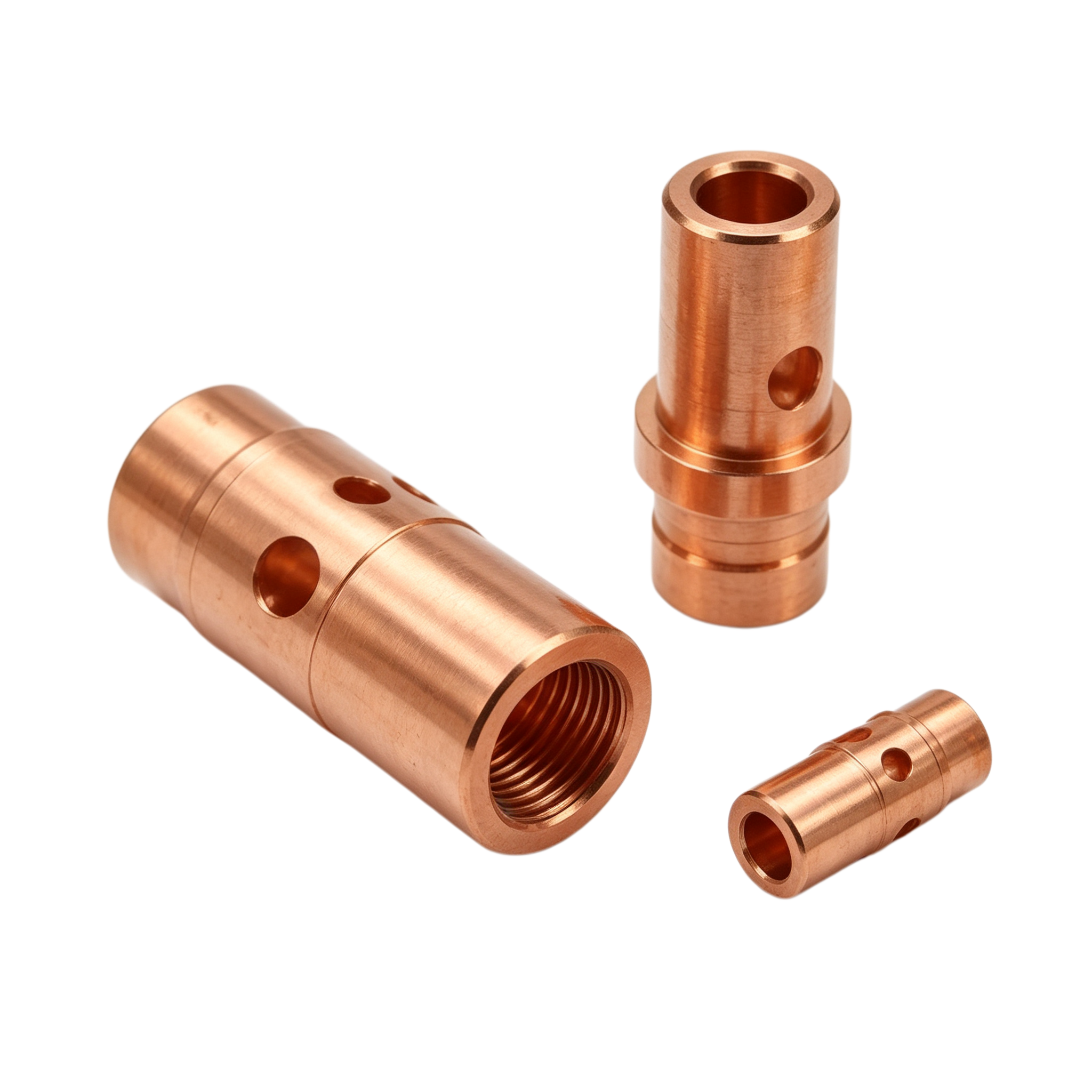 Custom Precision CNC Turning Copper Gas Diffuser for High Accuracy Industrial Welding Applications