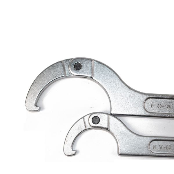 4pc Forged Steel Wrench 19 To 175mm Adjustable C Hook Anti Erosion