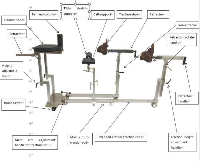 Orthopedic Surgery Lower Limb Orthopedic Traction Frame for Surgery