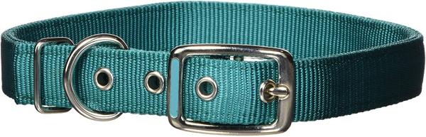 Double Thick Nylon Deluxe Dog Collars Customized With Multiple Color Options