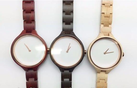 Vogue Style Custom Wood Watches / Beautiful Women'S Watches Made Of Wood