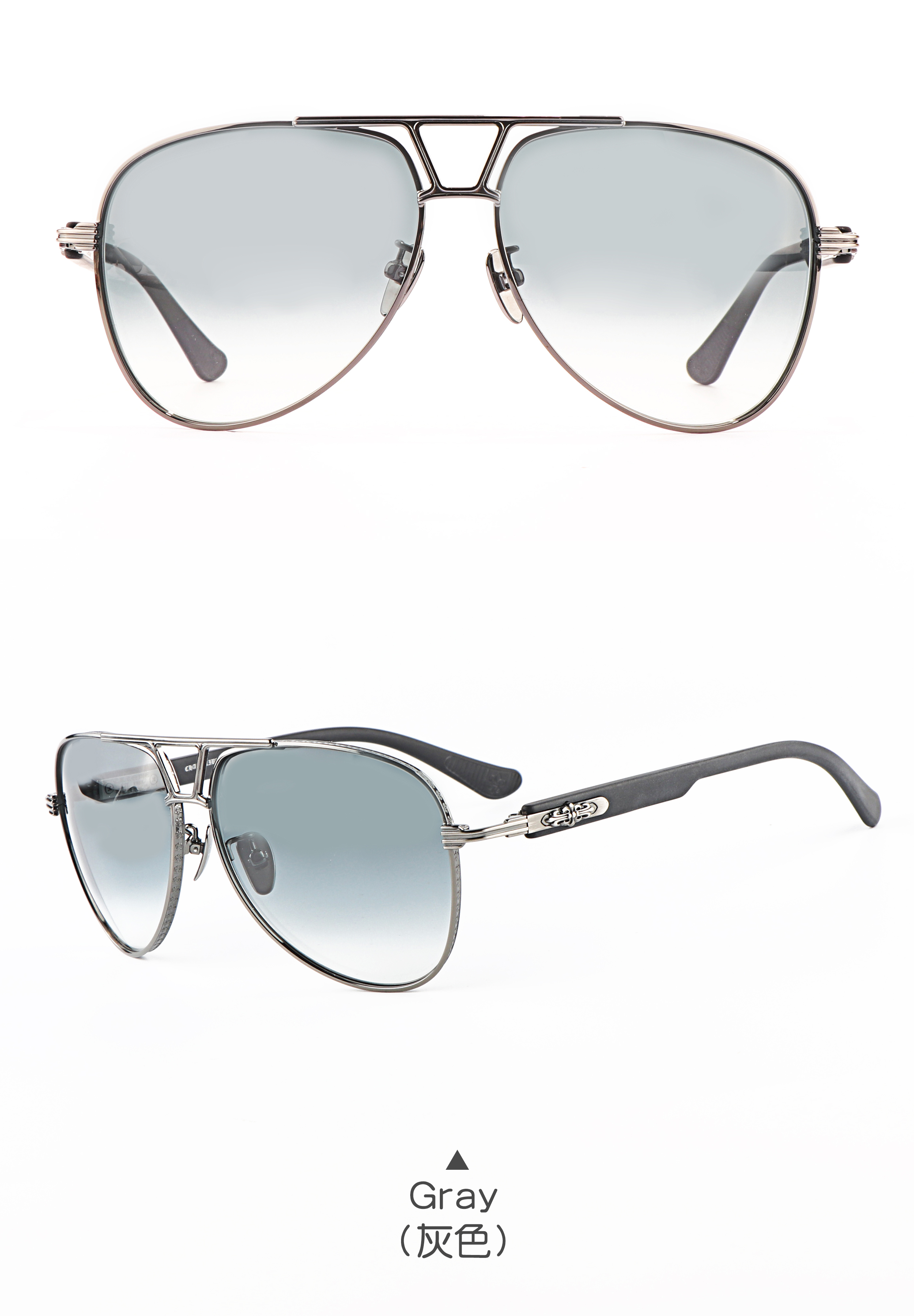 Cool Titanium New Funny 2025 Wholesale Custom logo Comfortable Frame Vintage pilot Men Sunglasses Designer Women Luxury Brand