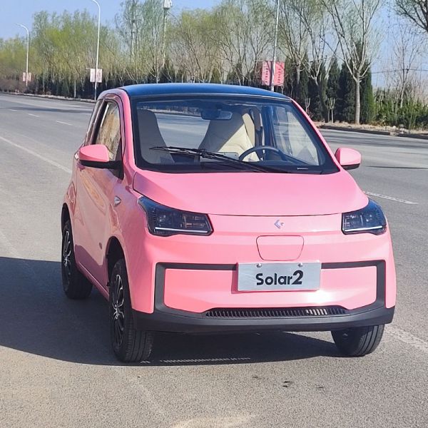 Solar Powered Car EEC 2 Doors L7e Blaval Auto Energy Electric Vehicle 850kg Curb Weight Pure Electric Solar Energy System