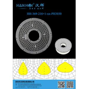 Dimensiones de la lente de iluminación de bahía alta UFO de material de PC 233