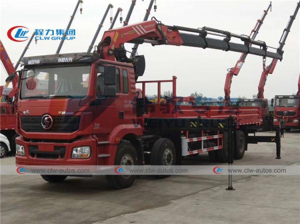 O caminhão de Shacman M3000 montou 25 de Palfinger da junta toneladas de guindaste do crescimento