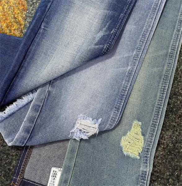 TWILL Style Cotton Polyester DARK INDIGO Denim Fabric Whit 60% Cotton JSD3077 For Jeans