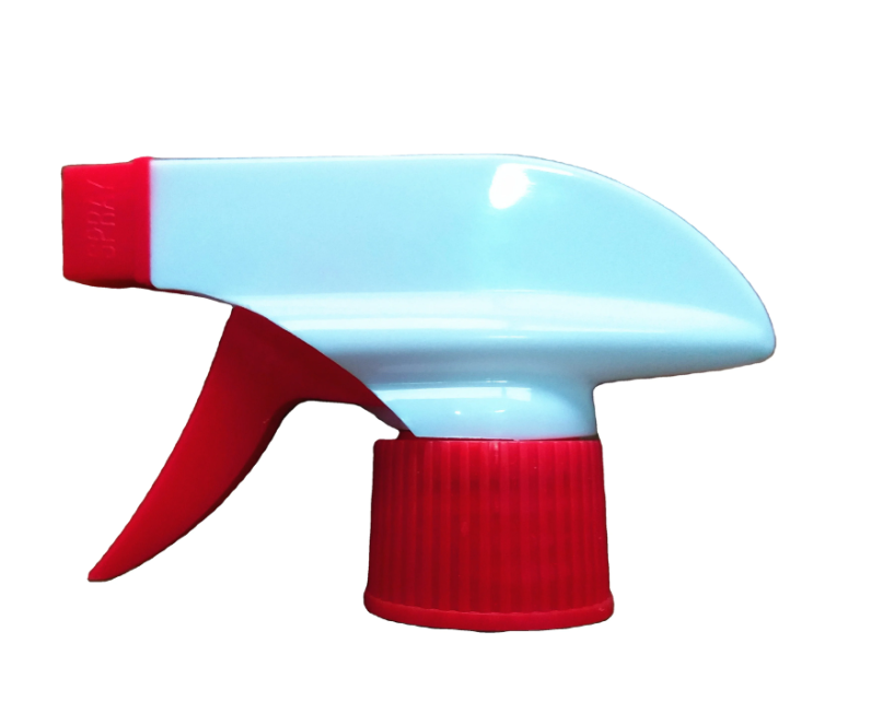 Red White Color Plastic Trigger Sprayer 28mm For Garden Cleaning Washing Bottle