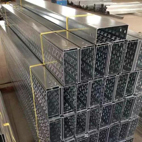 Hot Dip Galvanized Perforated Cable Tray Easy Installation UV Resistant
