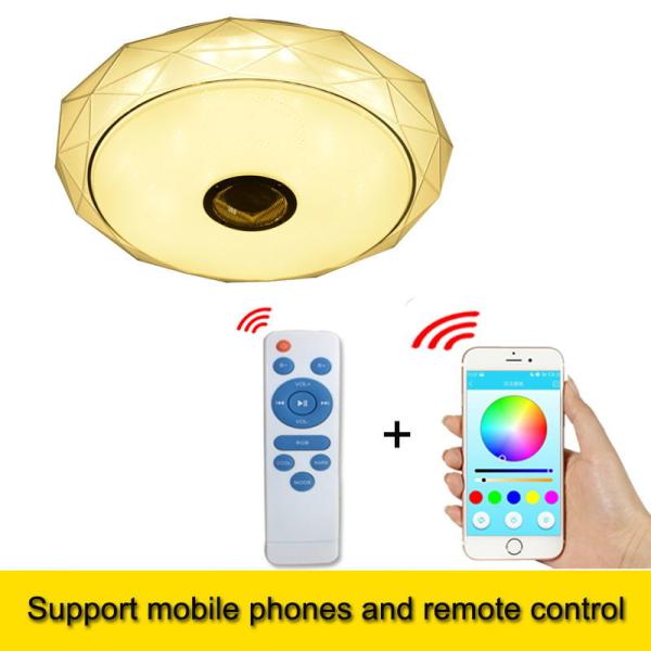 Modern Smart Remote Control and APP Music Ceiling Lights with Bluetooth speaker & colorful modern ceiling lamp (WH-MA-44