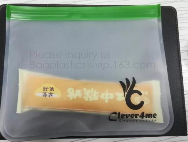 PEVA Reusable Food Storage Bag Airtight Zip Seal Bags Keep Your Food Fresh Re-zips are made out of food safe, fresh lock
