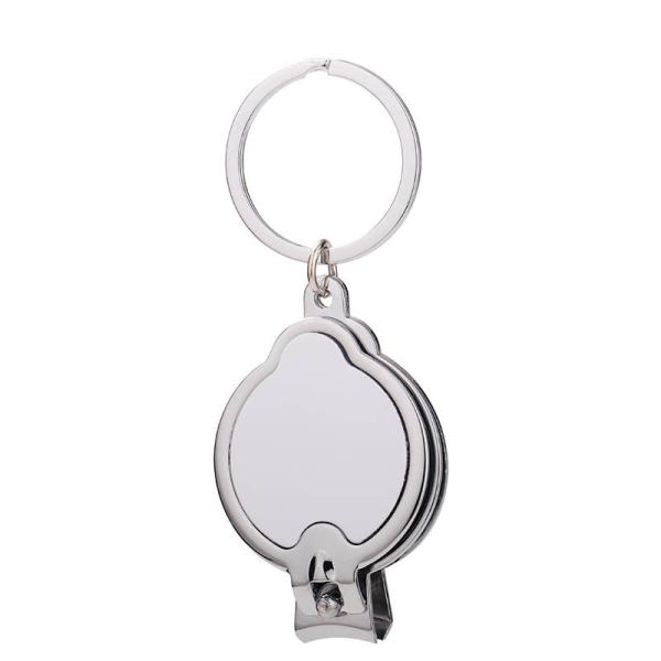 Sublimation Blanks Sublimation Nail Clipper Keychain DIY Stainless Steel Nail Scissors