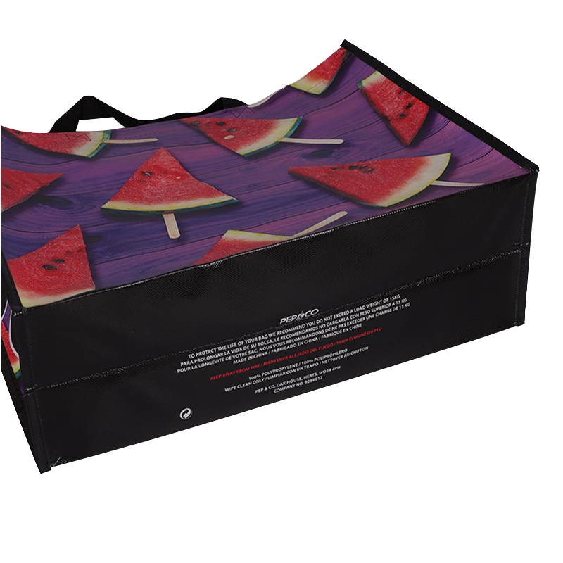 Custom Printed Reusable Non Woven Shopping Bag Fabric With Heat Transfer Printing