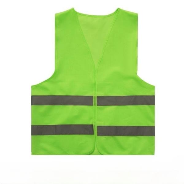 Hi Vis Reflective Safety Vests With Pockets Polyester SGS Certificate