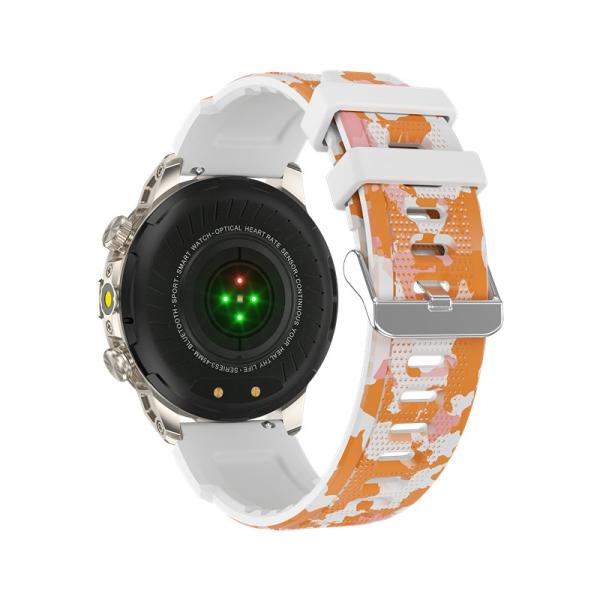 Round Shape Smart Watch with AI Voice Assistant Bluetooth Call Altitude Pressure Compass and Health Monitoring