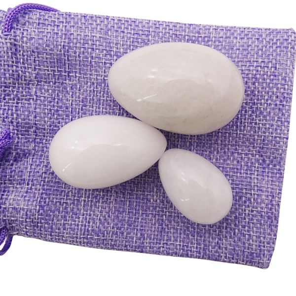 Sex Products Jade Stone Egg for Women Kegel Exercise Natural White Jade Yoni Egg