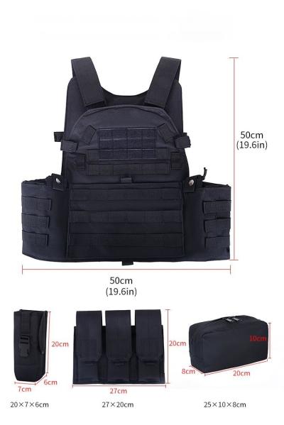 Customizable Quick Release Nylon Military Tactical Vest Khaki Bulletproof Waterproof