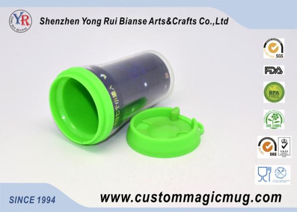 Starbucks Cartoon Decoration Lovely Double Layer Plastic Cups With Lids