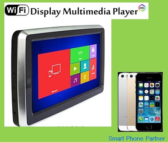 10.1 Car back seat monitor with WiFi and Smart phone share resources at same time