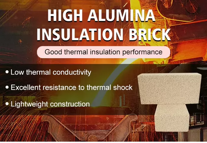 Lightweight High Alumina Insulation Brick LG-0.5 To LG-1.2 Grade For Furnace