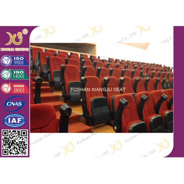 VIP Cover fabric folding theater seating / chair with cup holder XJ-6805
