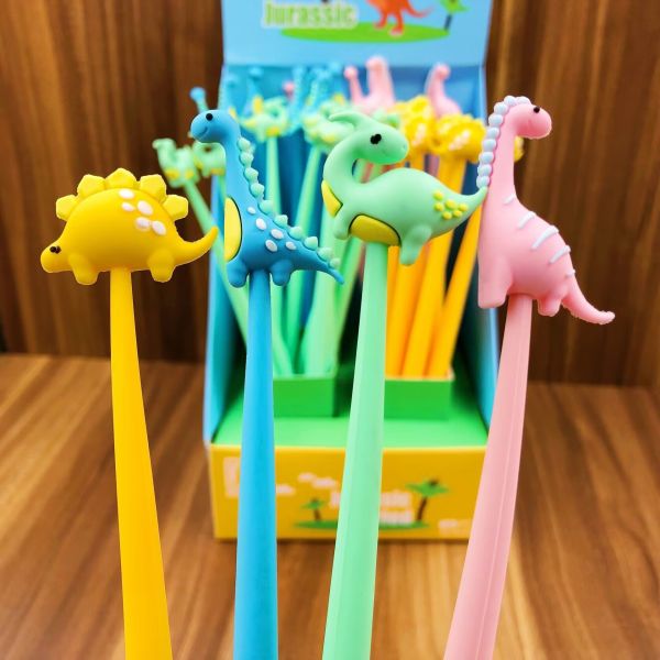 Cartoon Dinosaur Neutral Pen Silicone Cute Personalized Promotion Gel Pen