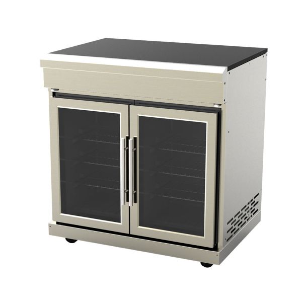 Modular Stainless Steel Kitchen Cabinets , 0.8mm Double Sink Kitchen Cabinet