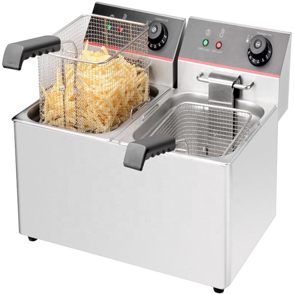 Stainless Steel KFC Gas Pressure Fryer with 17 Liter Capacity and Twist Potato Function