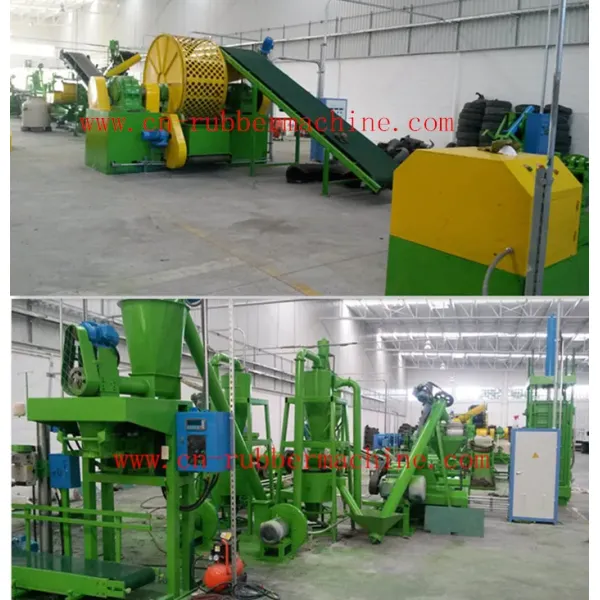 Automatic Production Line Waste Tire Rubber Powder Manufacturing Machine