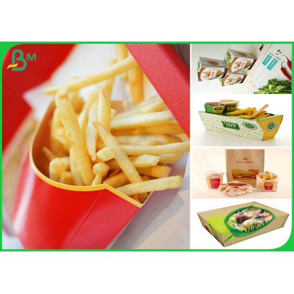 pe coated paper Greaseproof Food Grade 60gsm+10g PE Coated Paper For Food Packages