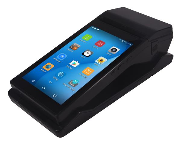 Ecrã sensível ao toque de 7 polegadas HD e sistema NFC POS para pagamentos inteligentes