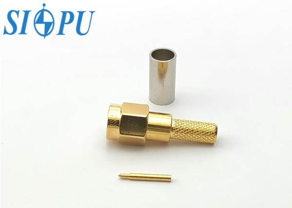 SMA Straight Male RF Coaxial Connector – For RG142/U Cable and 5# Wire Interface