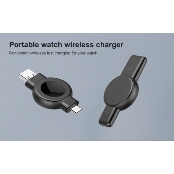 Двойная совместимость зарядка Apple Watch и Samsung зарядное устройство 2.5W 1A Выход 2,5 часа полная зарядка