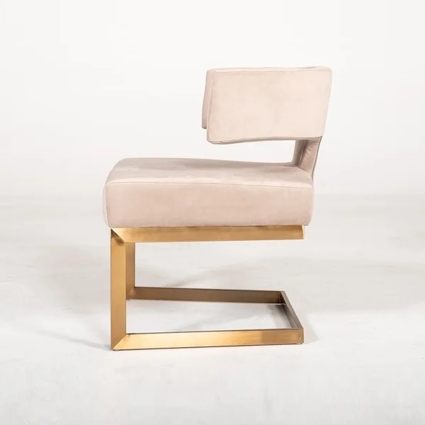 Unique design leisure stainless steel dining chair upholstery arm chair sofa chair for living room hotel