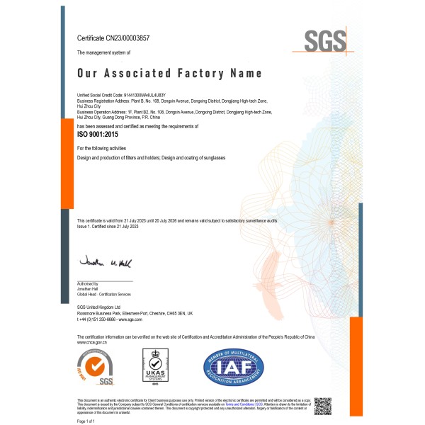 U-Safe Technology Co., Limited Certifications