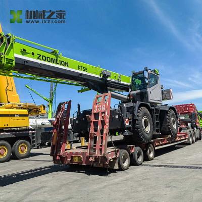 Guindaste de caminhão usado Zoomlion RT55-1 Guindaste móvel de caminhão usado