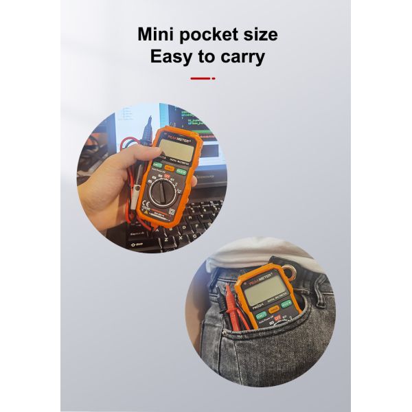 напряжение тока обнаружения 600V AC/DC цифрового вольтамперомметра NCV ряда теста батареи 1.5V 9V 12V портативное мини автоматическое