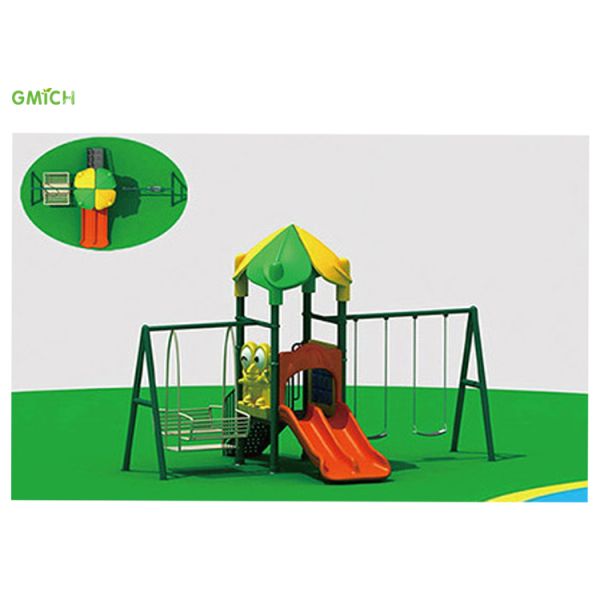 Residential Park Kids Plastic Play Set With Slide Environmentally