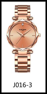 KINYUED high quality metal women stainless steel band quartz movement  waterproof wrist watch