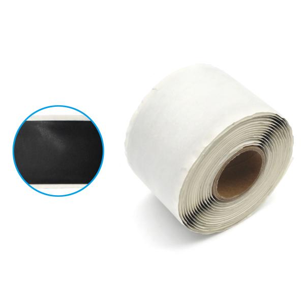 Tela de isolamento à prova d'água Borracha de vinil Mastic Elástico Tela preta 2228 Constant dieletrica 3.5