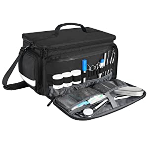 Medical Bag, Medical Equipment Bag, Adjustable Divider, Nonslip Bottom, Removable Shoulder Strap, Water-Resist