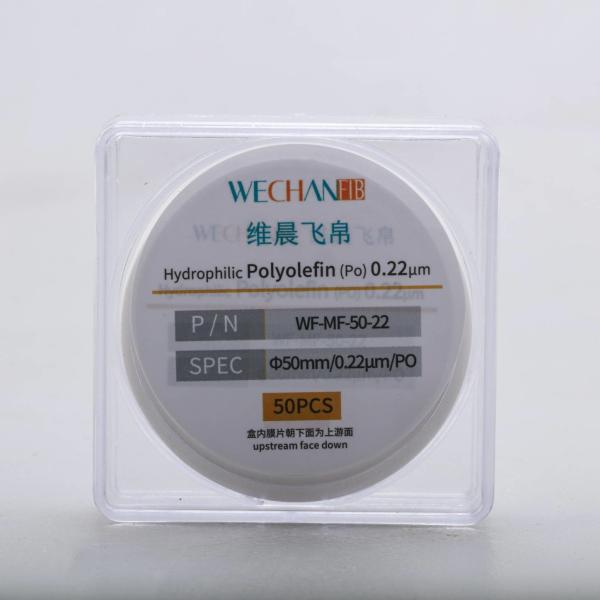 Préfiltration d'eau liquide PO Disques de membrane en nanofibres 0,22 μm 47 mm