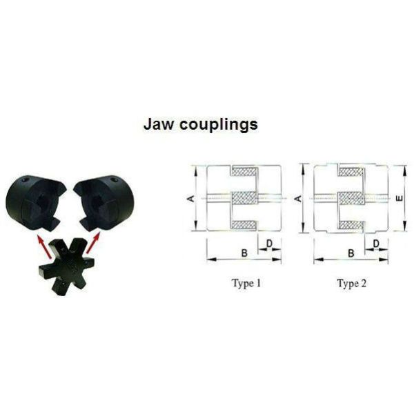 L Type Flange Cast Iron Polyurethane Coupling with High Torque Capacity and Easy Maintenance for Flexible Jaw Applications