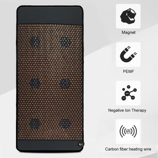 110V-240V 300W Magnetic Stones Infrared PEMF Mat with Four Coils for Energy Balance