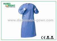 Bleu foncé Prévenir les bactéries contre la perméation liquide Robes chirurgicales jetables