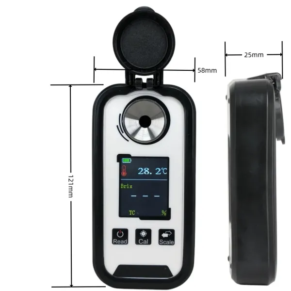 Digital Portable Refractometer For Brix Salinity Honey Wine Beer Alcohol Clinical