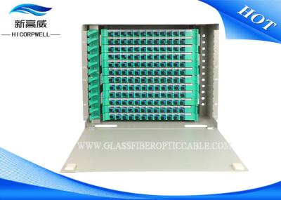 FTTH Optical Panel Fiber Termination Kits 144 Ports ODF SC Adapters Light Weight