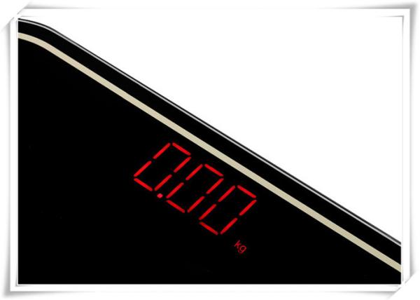 Black / White Bathroom Scale With Body Fat , High Precision Electronics Weighing Scale