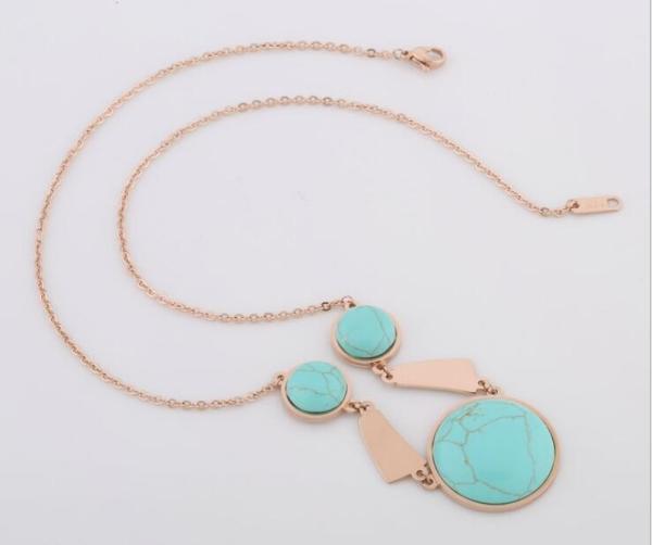 Titanium Steel Shell Clavicle Necklace Rose Gold Stainless Steel Necklace Fashion Jewelry Necklace
